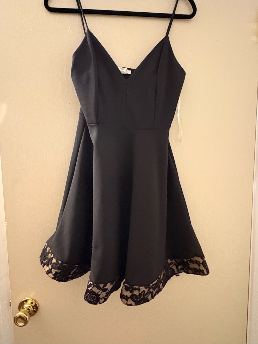January 7 Black Dress Label Detail